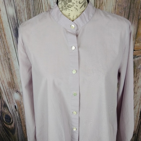 J.Jill Relaxed Button Front Lavender Purple Blouse - Picture 2 of 9